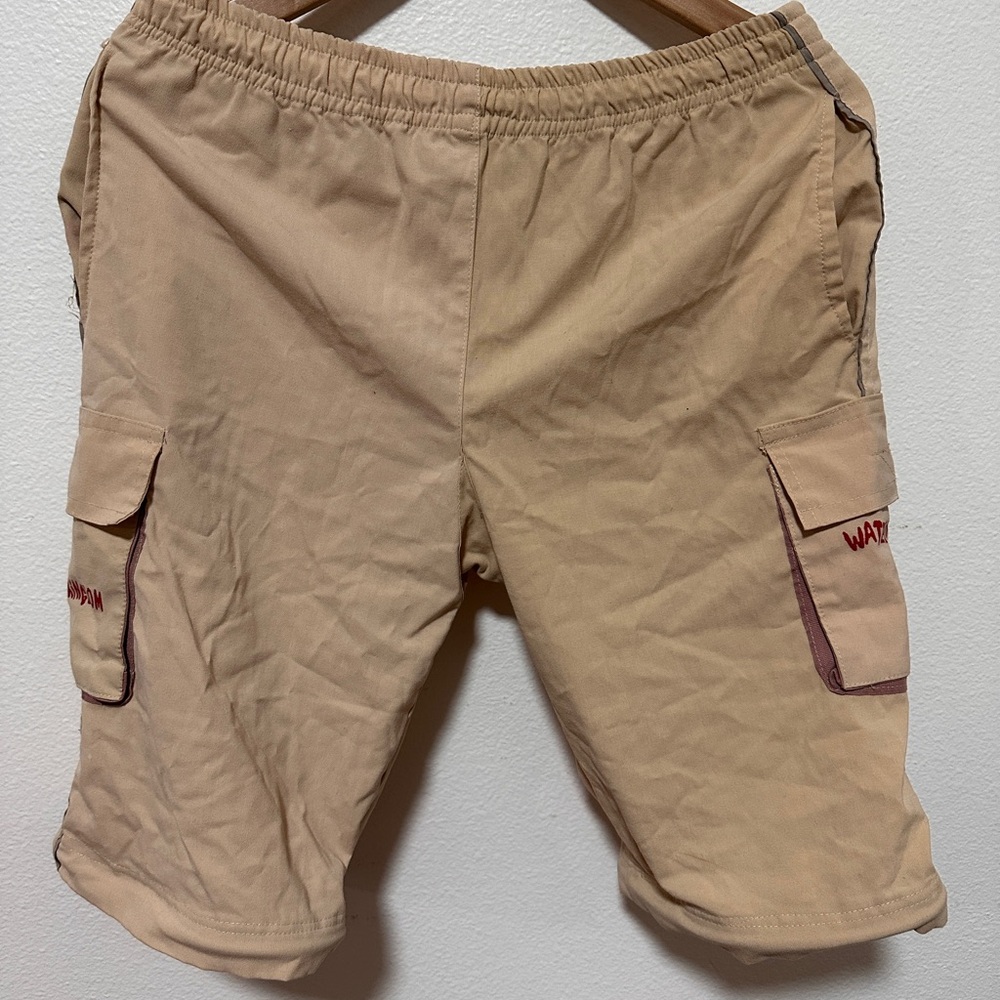 Men's Beige Cargo Shorts
